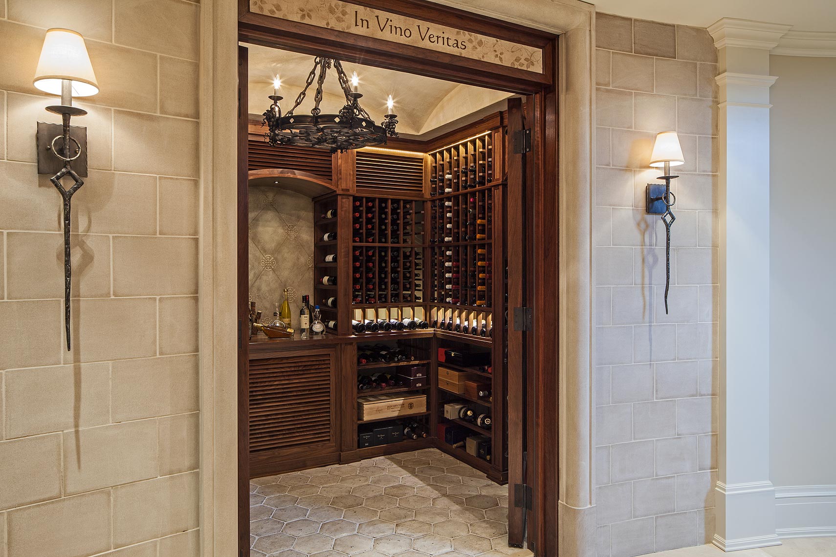 Interior Design Traditional French Winecellar