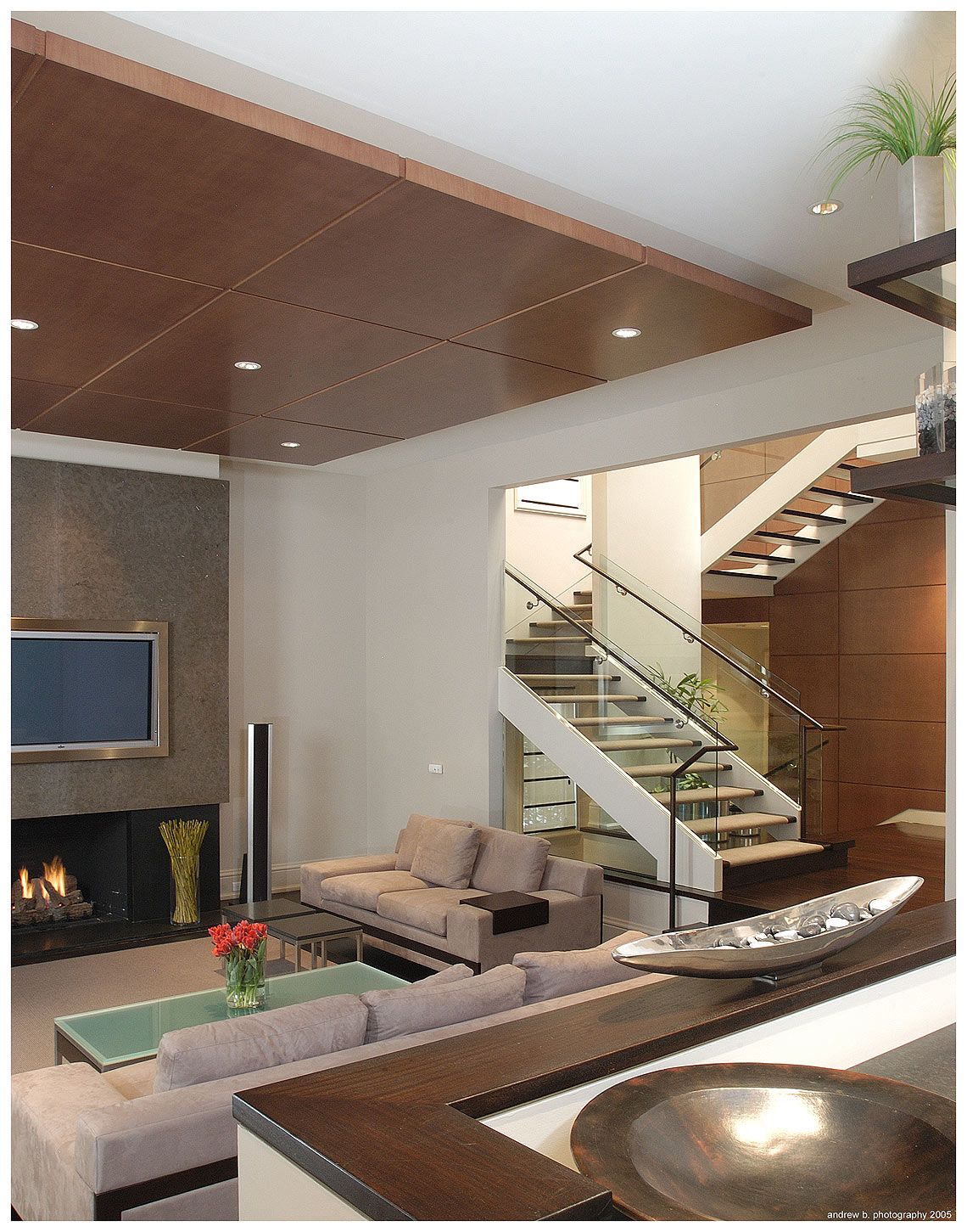 Modern Interior Design Family Room - Makow Architects 