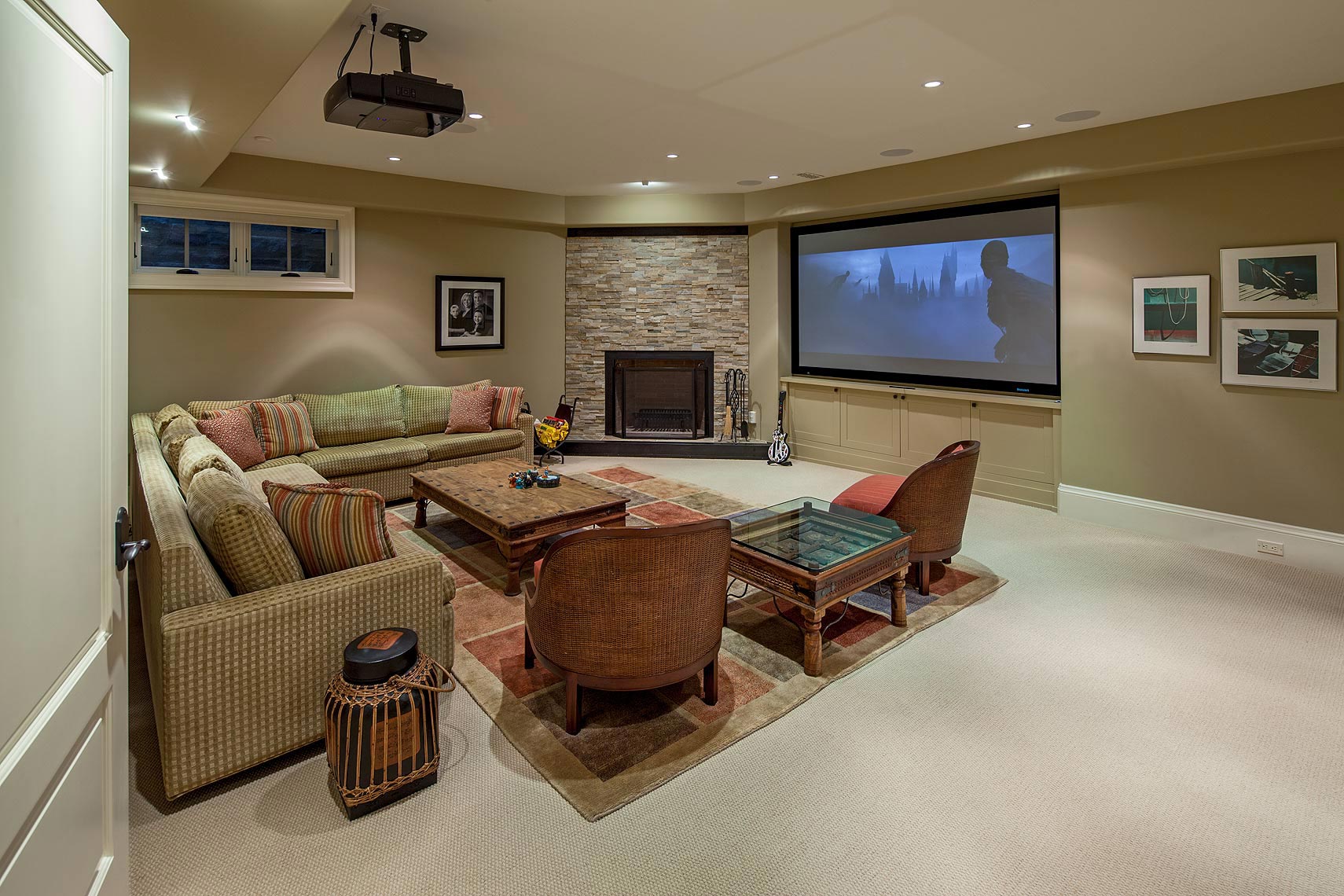 Interior Design Traditional Basement